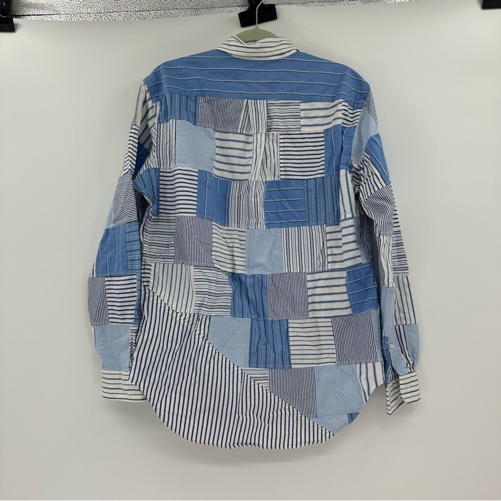 NEW Deadstock Ralph Lauren Size Medium Mens Patchwork Dress Shirt Classic Fit - Picture 5 of 5